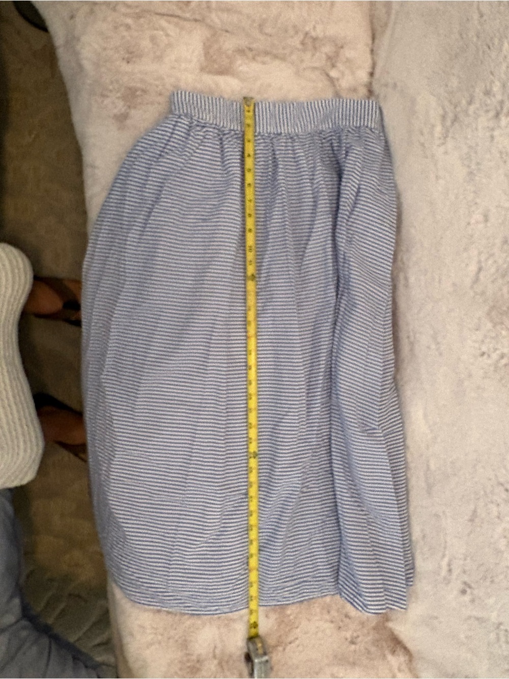 Vineyard Vines Blue and White Striped Midi Skirt - Picture 4 of 7